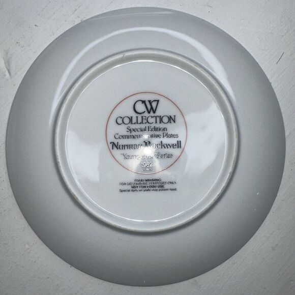 (4) Norman Rockwell YOUNG LOVE Series 1982 CW Collection SPECIAL EDITION Plates - Picture 10 of 10